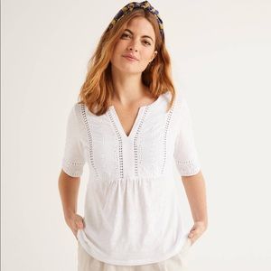 Boden Margot Broderie Top